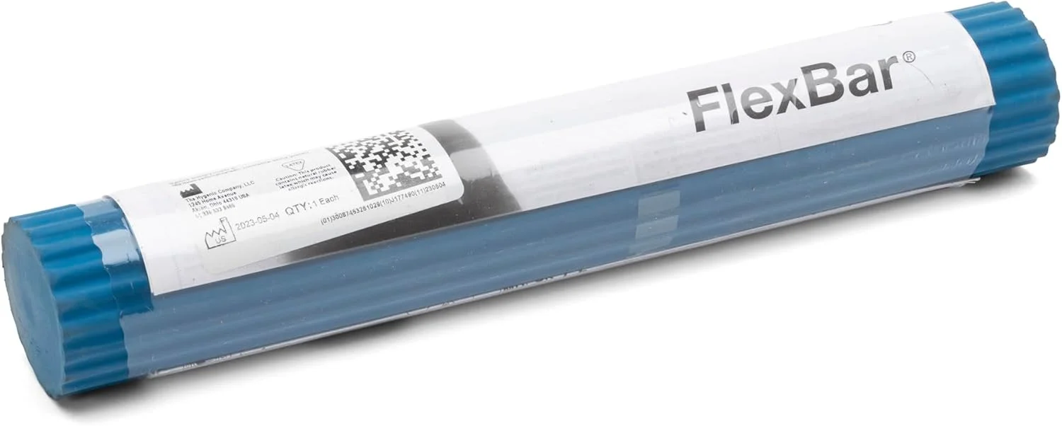 میله مقاومتی THERABAND FlexBar برای بهبود قدرت گرفتن، آرنج تنیس بازان، آرنج گلف بازان و تاندونیت