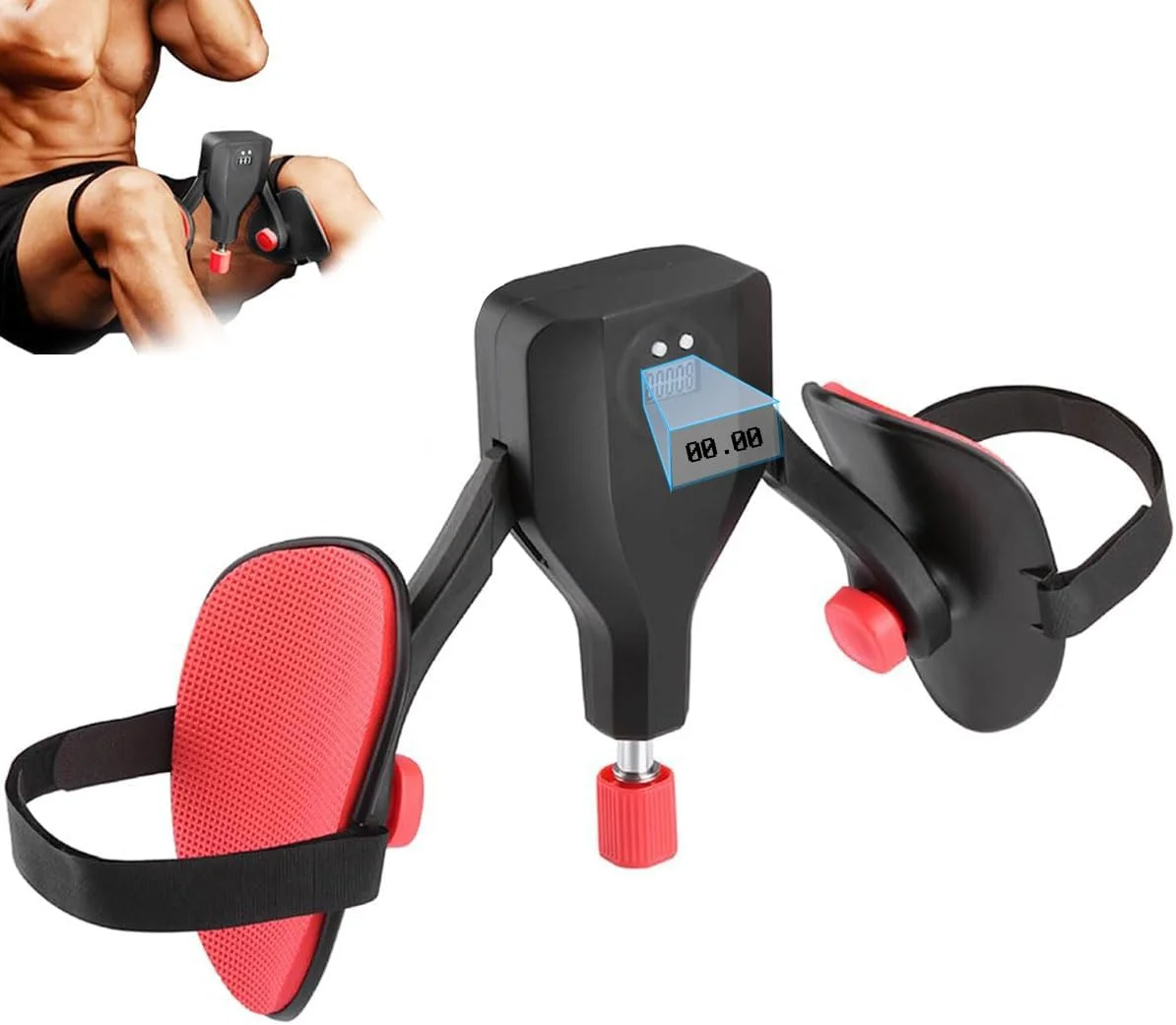 دستگاه تقویت عضلات کف لگن و تمرینات کگل، تقویت کننده عضلات ران، شمارشگر هوشمند، لاستیک نرم EVA، مقاومت قابل تنظیم، تجهیزات ورزشی برای تمرینات ران داخلی، مناسب برای زنان، مردان، باشگاه خانگی و یوگا