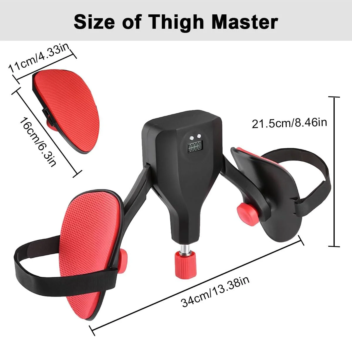 دستگاه تقویت عضلات کف لگن و تمرینات کگل، تقویت کننده عضلات ران، شمارشگر هوشمند، لاستیک نرم EVA، مقاومت قابل تنظیم، تجهیزات ورزشی برای تمرینات ران داخلی، مناسب برای زنان، مردان، باشگاه خانگی و یوگا