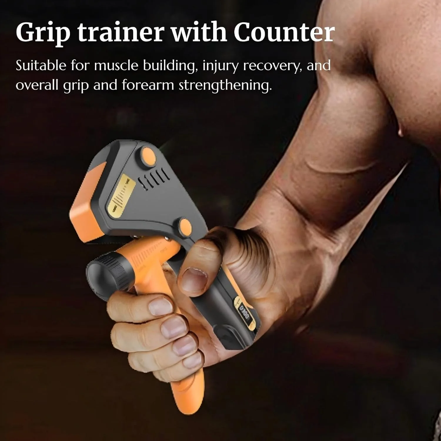 تقویت کننده مچ دست قابل تنظیم 10-120 کیلوگرم، تمرین دهنده قدرت مچ دست با شمارنده مکانیکی، تقویت کننده ساعد، تقویت کننده مچ دست، تمرین دهنده دست برای عضله سازی و بهبود آسیب دیدگی