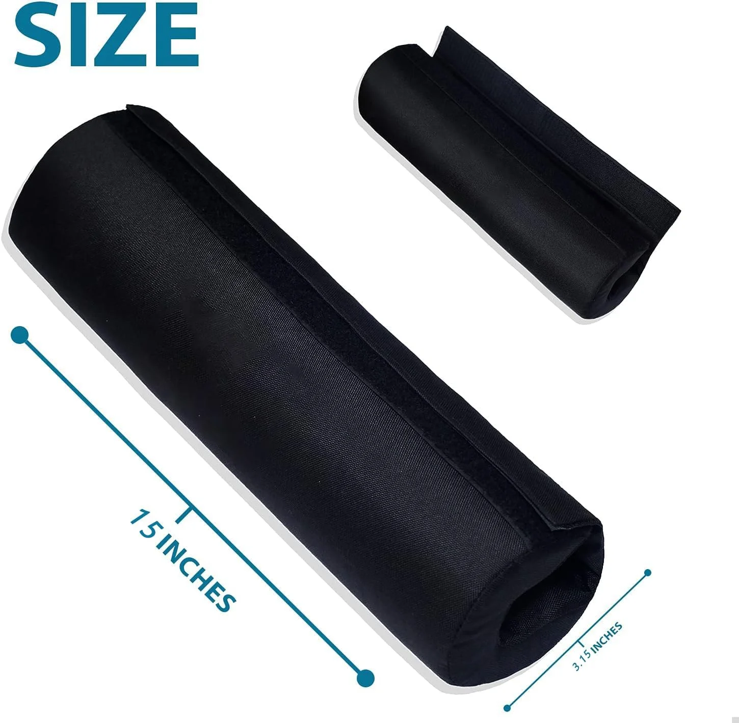 محافظ میله هالتر STAYOUNG - پد فومی اسکوات، کاهش فشار از گردن و شانه، ارائه پشتیبانی از کمر، پد اسفنجی فومی ضد لغزش برای اسکوات و لانگز (مشکی)