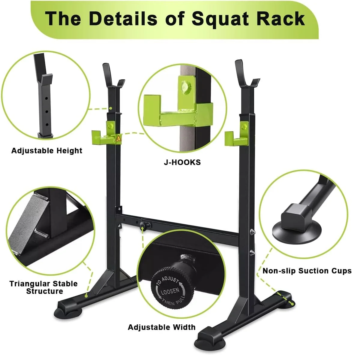 پایه استند هالتر، میله بارفیکس، نیمکت پرس سینه تمرین قدرتی، پایه هالتر قابل تنظیم، پایه دیپ، پایه دمبل چند منظوره، وزنه برداری باشگاه خانگی، تحمل وزن 300 کیلوگرم