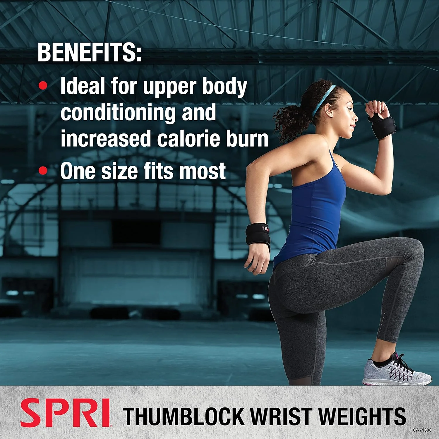 وزنه مچ دست اس پی آر آی با قفل انگشت شست، مناسب برای خانم ها و آقایان (موجود در ست های 900 گرمی یا 1.8 کیلوگرمی)