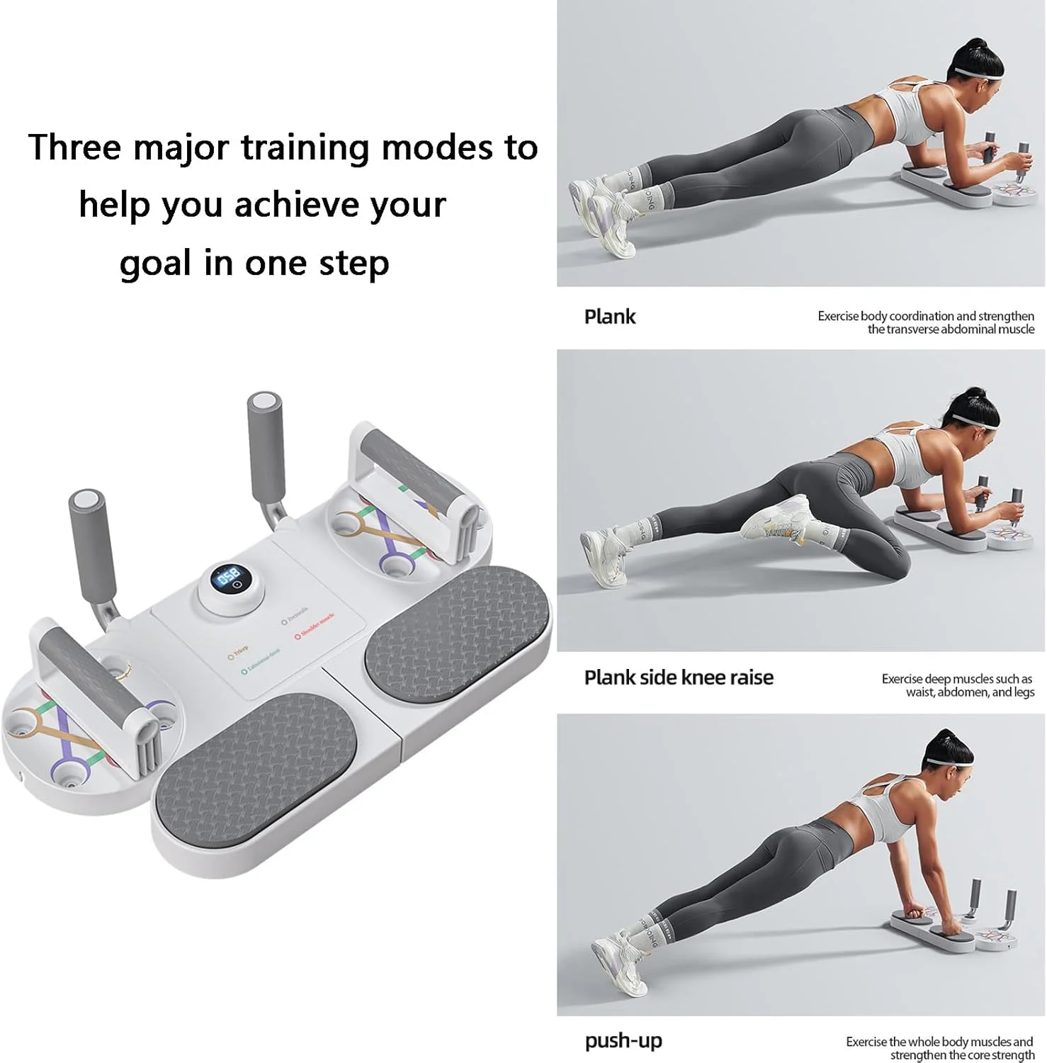 تخته شنا سوئدی SOOFAM، میله شنا سوئدی قابل حمل برای باشگاه خانگی، تخته پیلاتس چند منظوره با طناب های مقاومتی و شمارنده هوشمند خودکار، تخته شنا سوئدی برای مردان و زنان، تجهیزات تمرینات اصلی خانگی