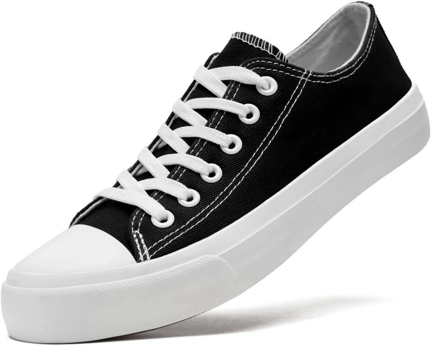 کفش‌های کتانی زنانه، کفش‌های بند دار با رویه کتانی، کفش‌های روزمره و راحت مناسب پیاده‌روی