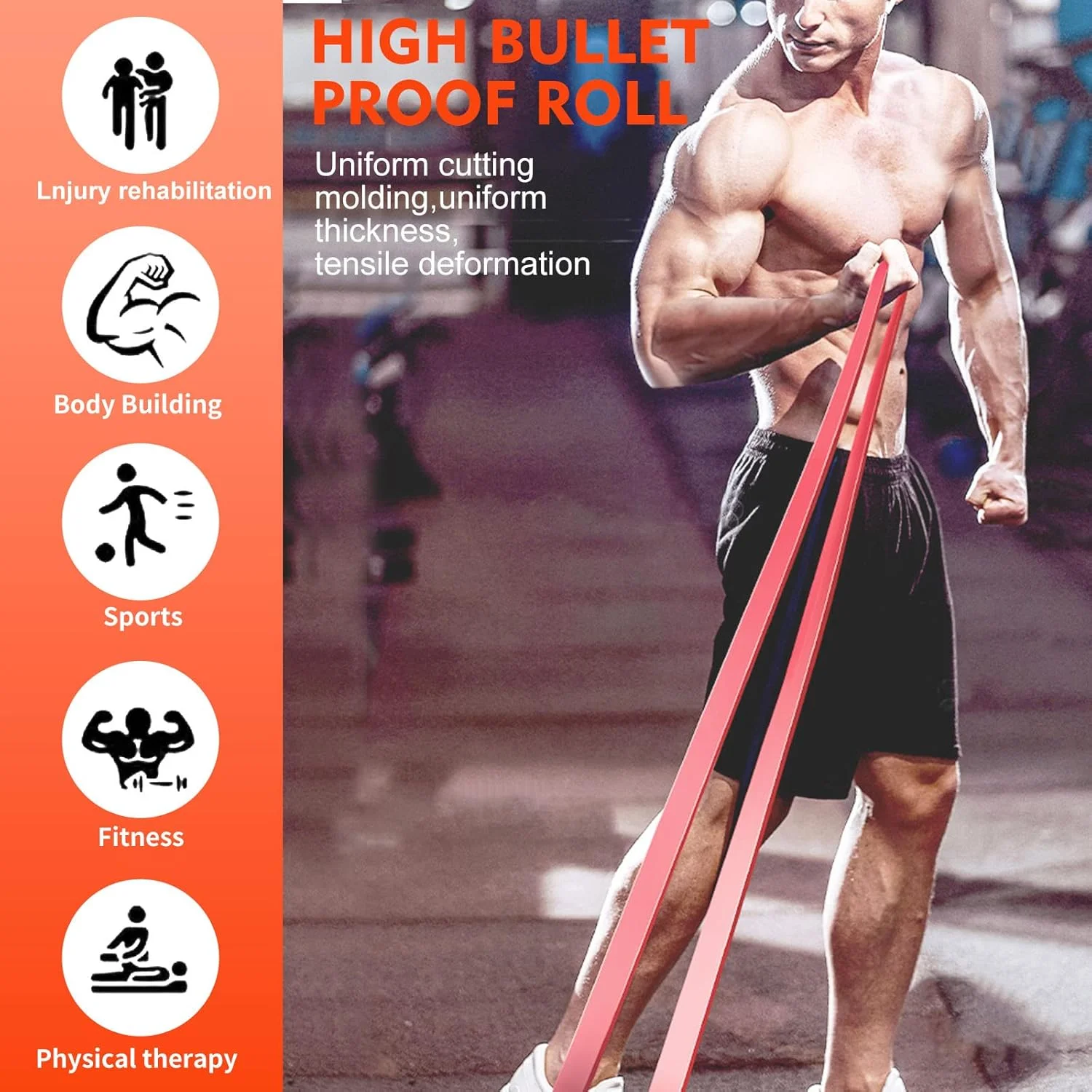 بندهای کمکی بارفیکس SKY-TOUCH - باندهای مقاومتی برای تحرک، پاورلیفتینگ، فیزیوتراپی و تمرینات خانگی