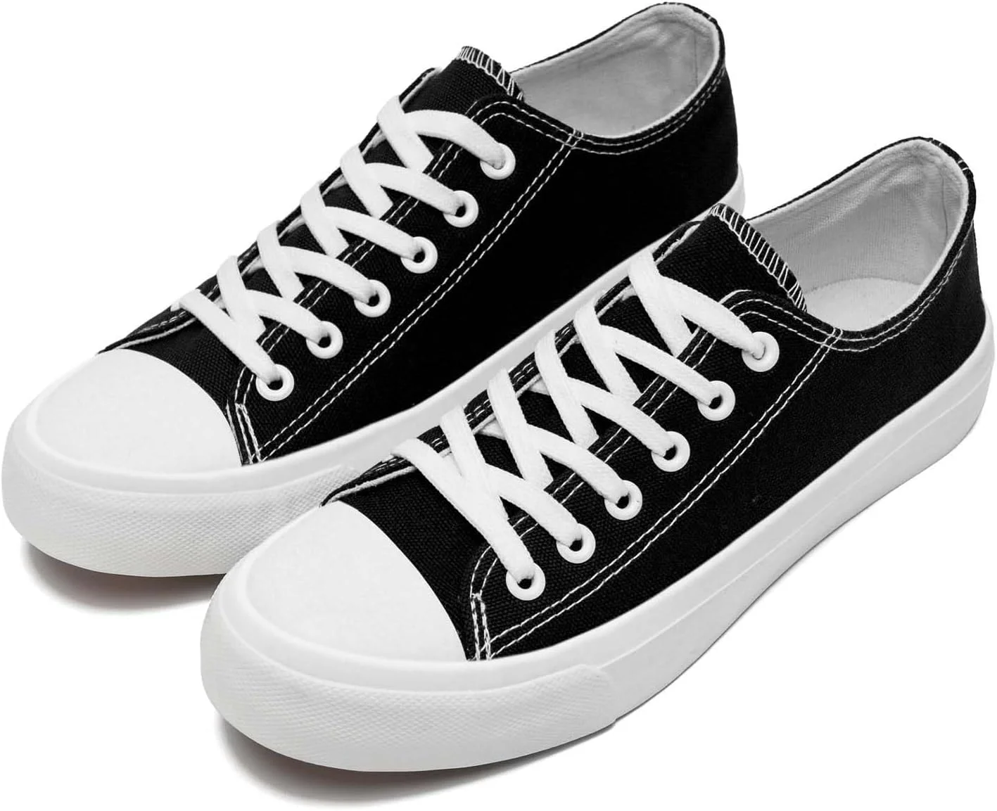 کفش‌های کتانی زنانه، کفش‌های بند دار با رویه کتانی، کفش‌های روزمره و راحت مناسب پیاده‌روی