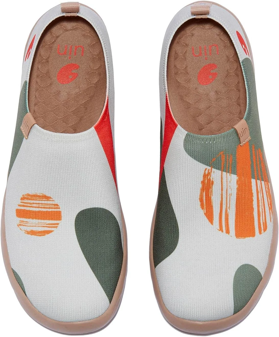 کفش تخت زنانه UIN، کالج های لغزنده، میکروفیبر، راحتی سبک وزن، کفش تخت مد روز