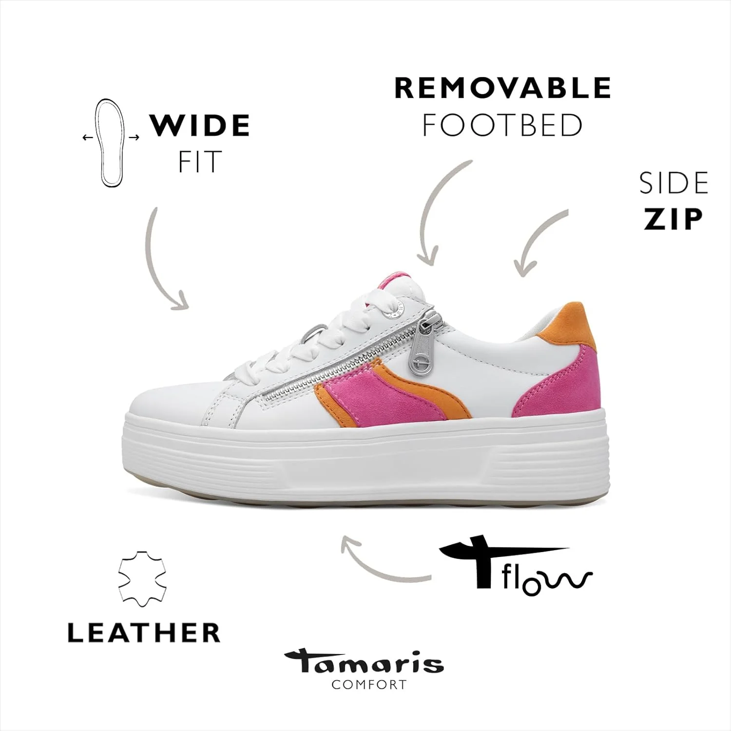 کفش ورزشی زنانه تاماریس مدل 8-83716-44