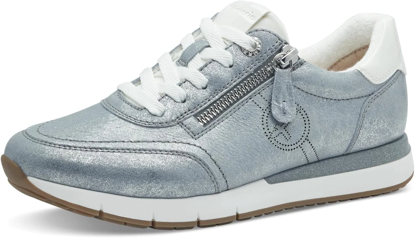 کفش کتانی تخت زنانه تاماریس Comfort مدل بند دار با زیپ