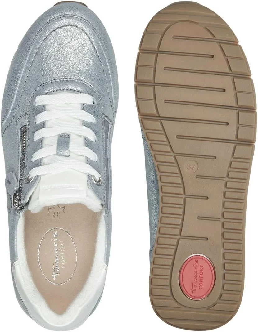 کفش کتانی تخت زنانه تاماریس Comfort مدل بند دار با زیپ کفش کتانی تخت زنانه تاماریس Comfort مدل بند دار با زیپ