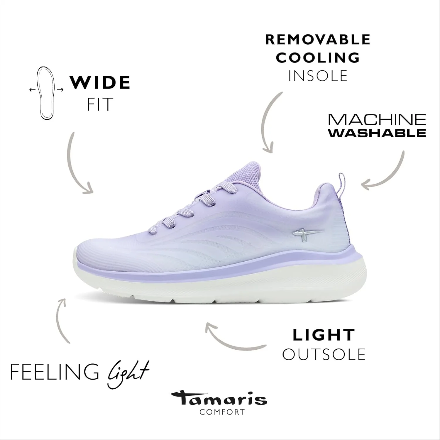 کفش ورزشی زنانه تاماریس 8-83710-42