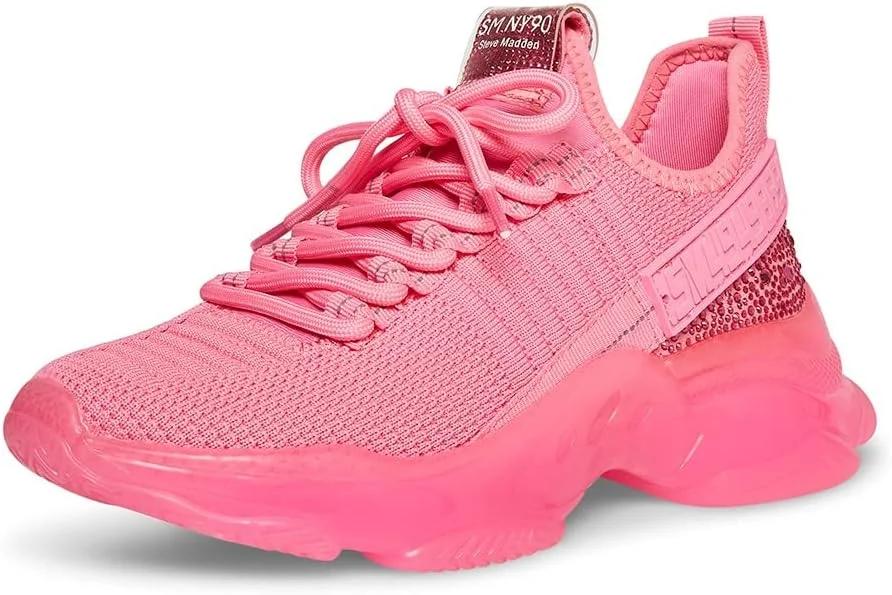 کفش ورزشی زنانه استیو مادن مدل ماکسیما، صورتی آتشین، سایز 40 اروپا