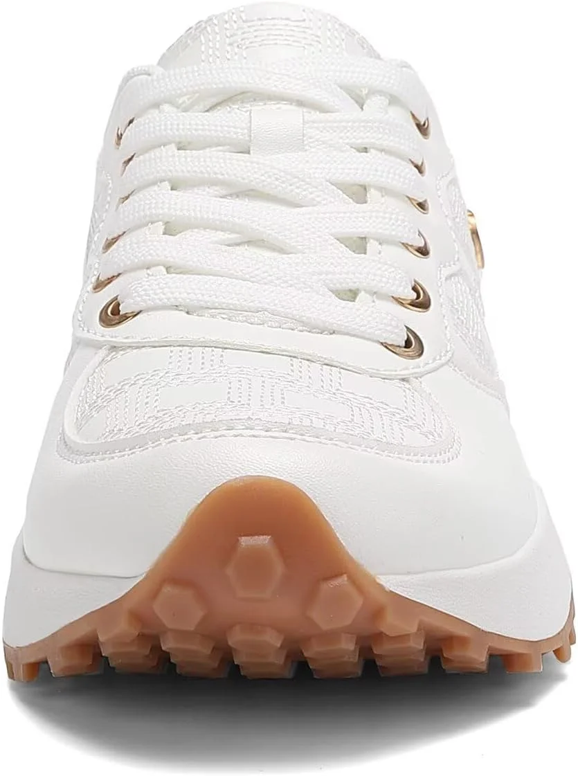 کفش ورزشی شیک زنانه SKY VIEW - کفش‌های راحتی روزمره با فوم مموری و ضد لغزش برای بانوان - کفش‌های بنددار سبک وزن