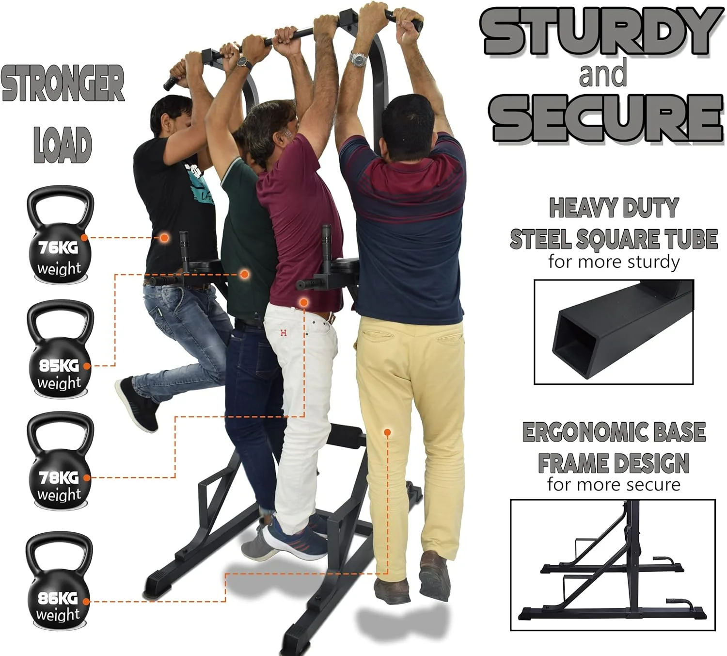 ایستگاه تمرین برج چند منظوره شکم اسکای لند مدل EM-1852 - مشکی