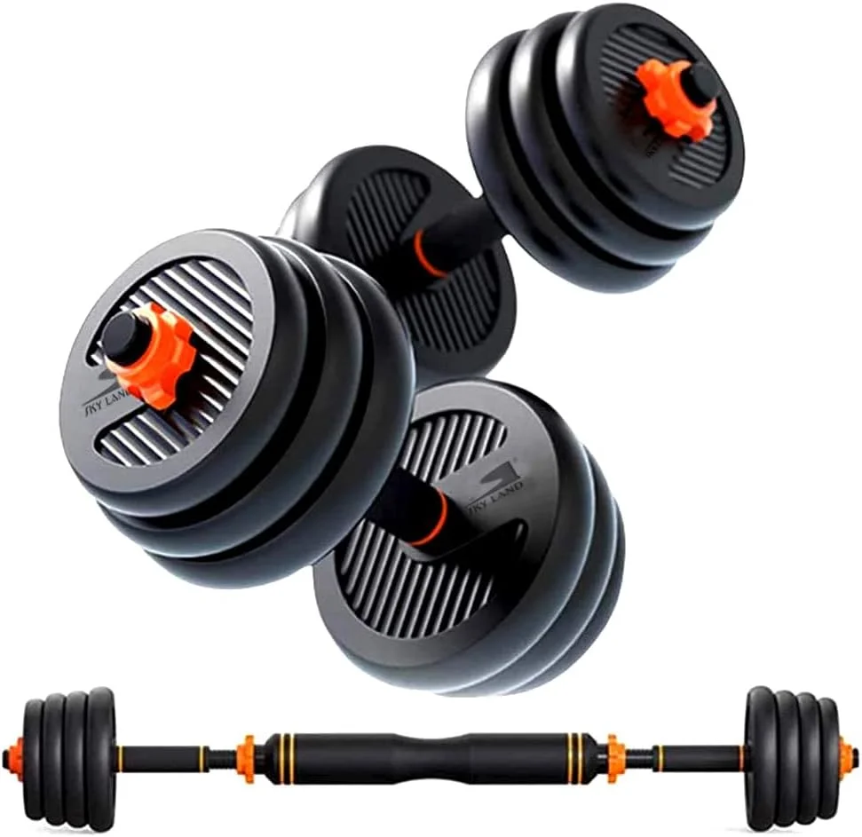 ست دمبل و هالتر قابل تنظیم SKY LAND، تجهیزات تمرین قدرتی و وزنه برداری
