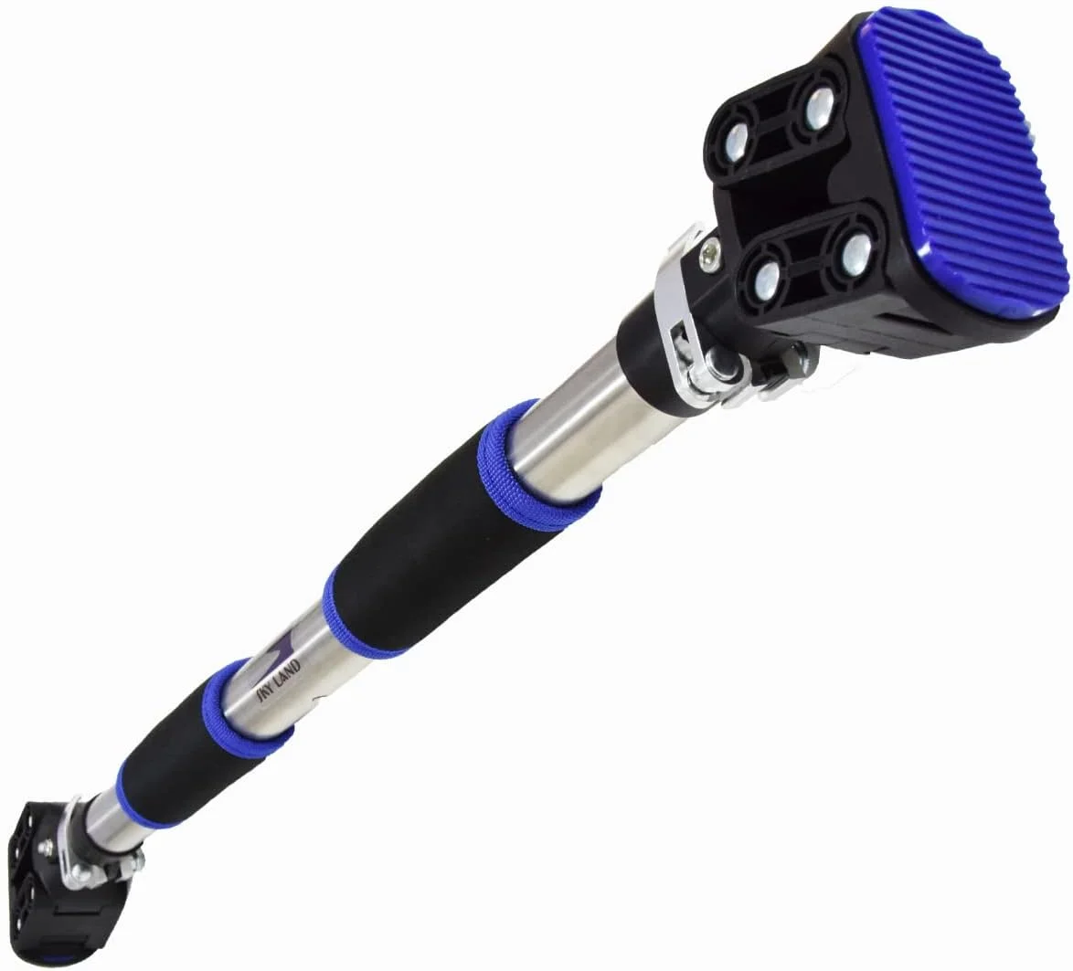 بارفیکس درب منزل SKY LAND، میله بارفیکس قابل تنظیم بدون نیاز به سوراخکاری برای تناسب اندام در باشگاه خانگی، میله ورزشی قاب درب 72-92 سانتی متری برای تمرینات بارفیکس، شنا، تقویت عضلات مرکزی و تمرینات قدرتی، تجهیزات ورزشی قابل حمل EM-1865