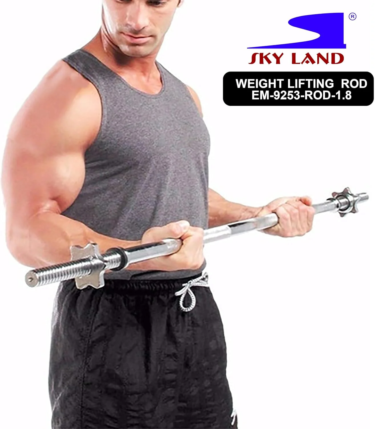 میله هالتر وزنه برداری اسکای لند مدل Em-9253