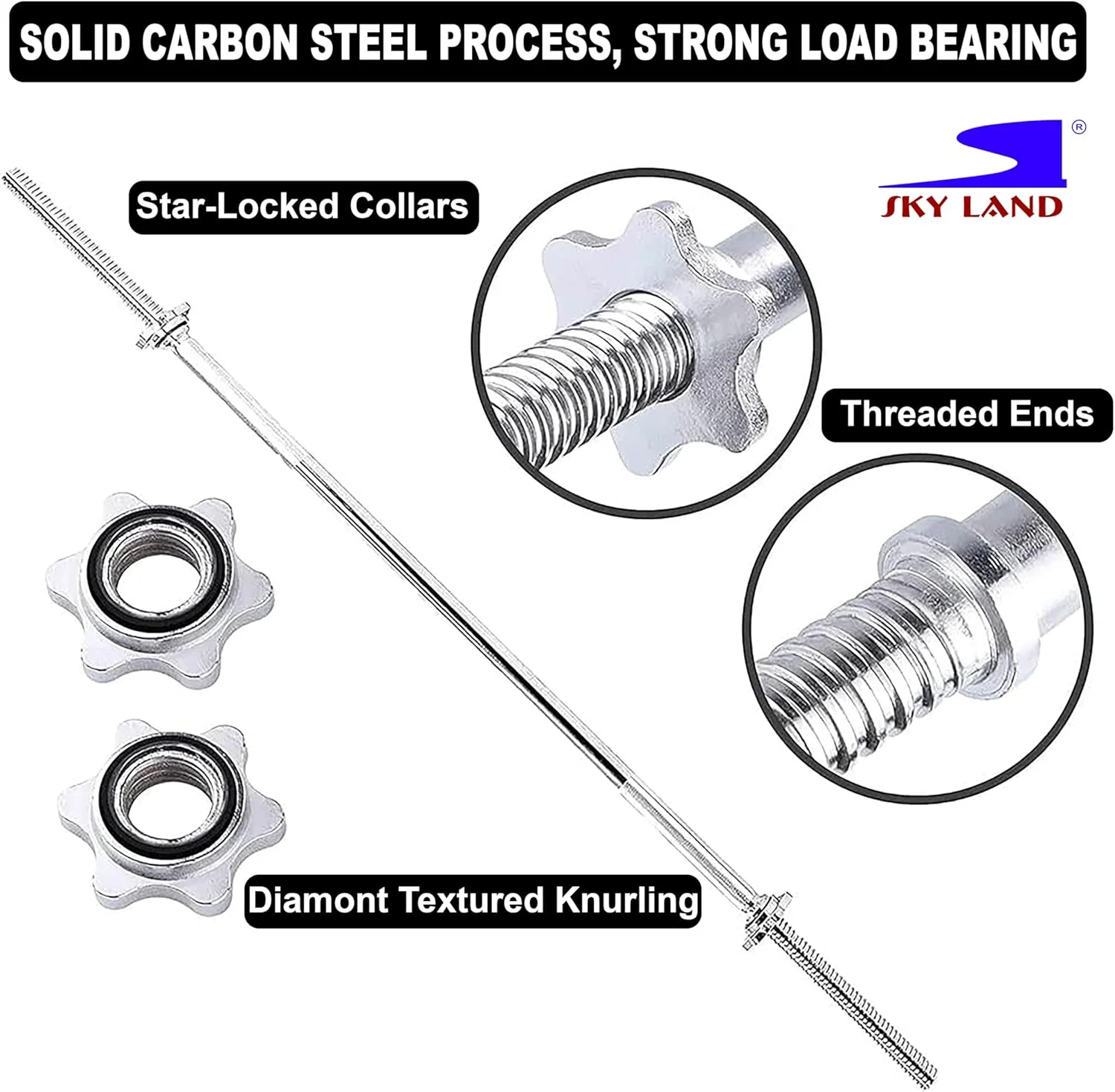 میله هالتر وزنه برداری اسکای لند مدل Em-9253