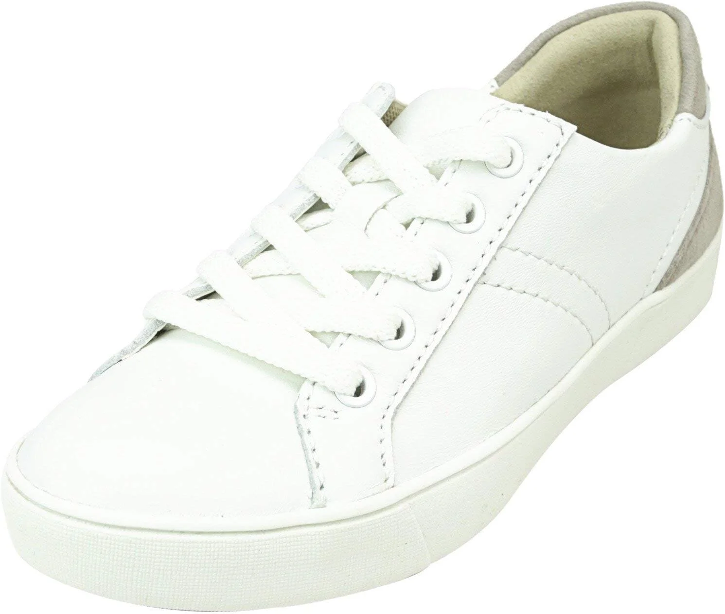 کفش کتانی زنانه نچرالایزر مدل Morrison، راحت و شیک، بند دار، چرم سفید طوسی، سایز 35.5