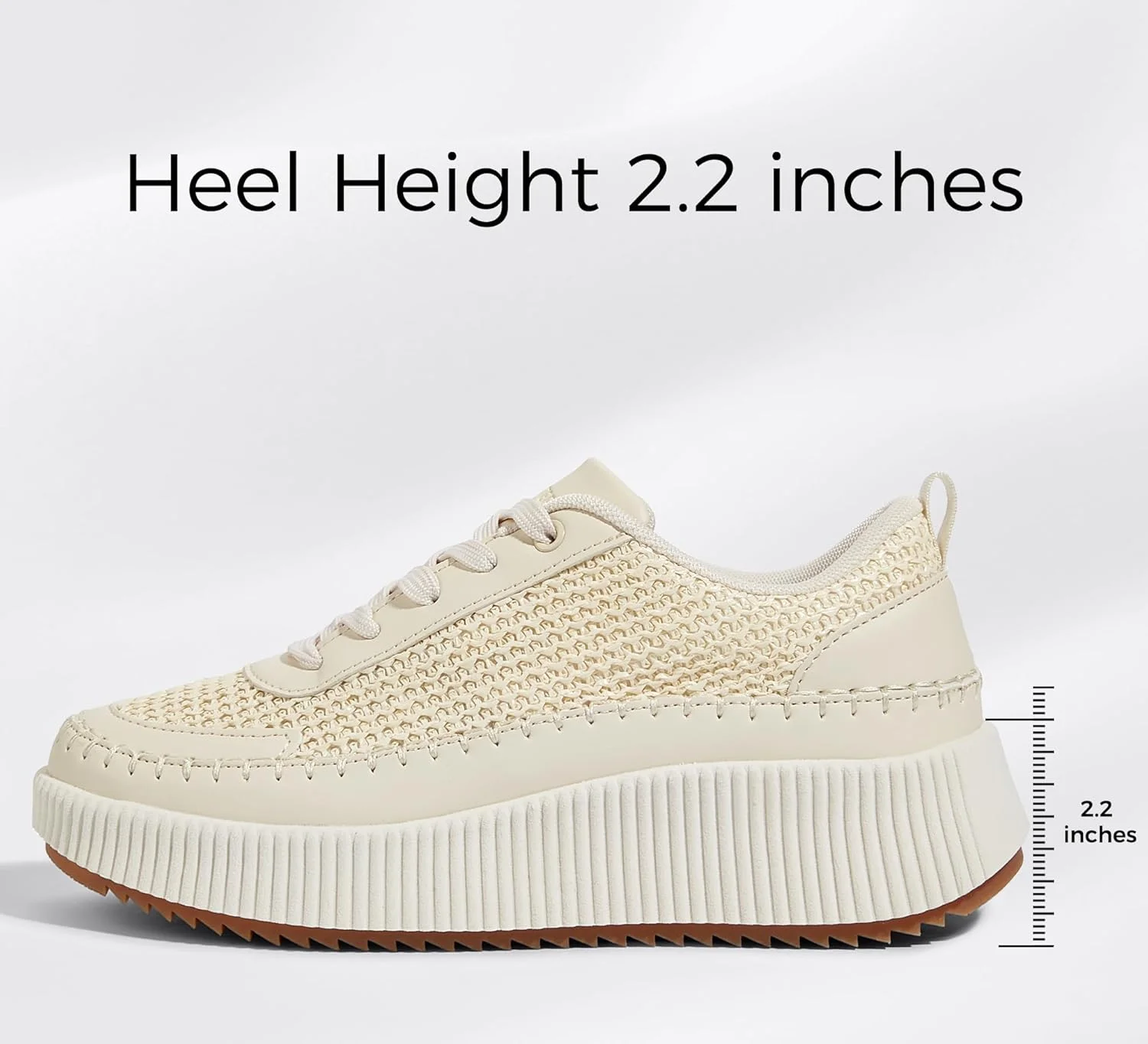 کفش ورزشی پلتفرم زنانه LUCKY STEP، فشن، ضخیم، غیررسمی، درخشان، بافت قدیمی، مناسب پیاده روی