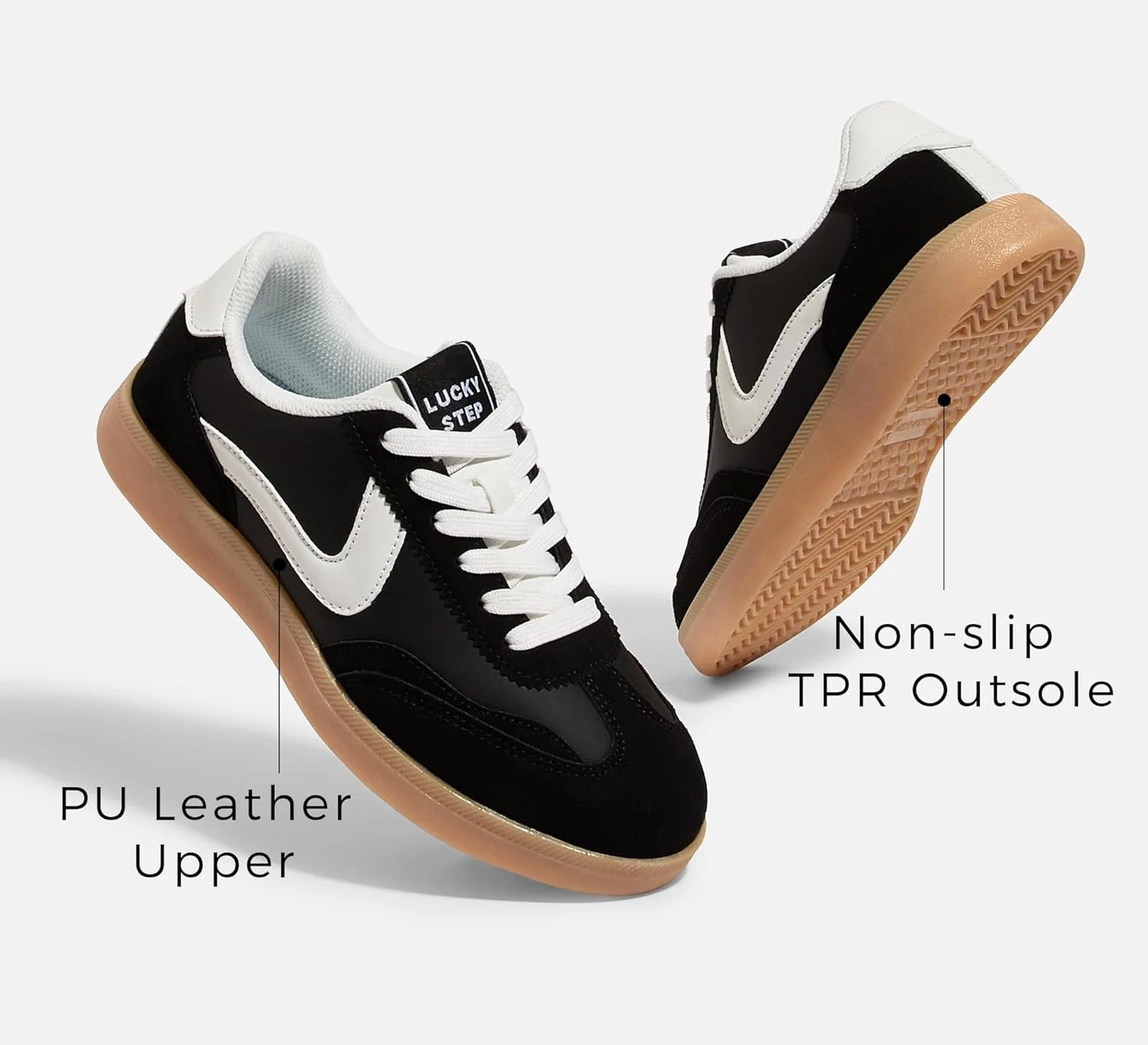 کفش کتانی زنانه مدل Lucky Step، کفش های پیاده روی غیر لغزنده و راحت