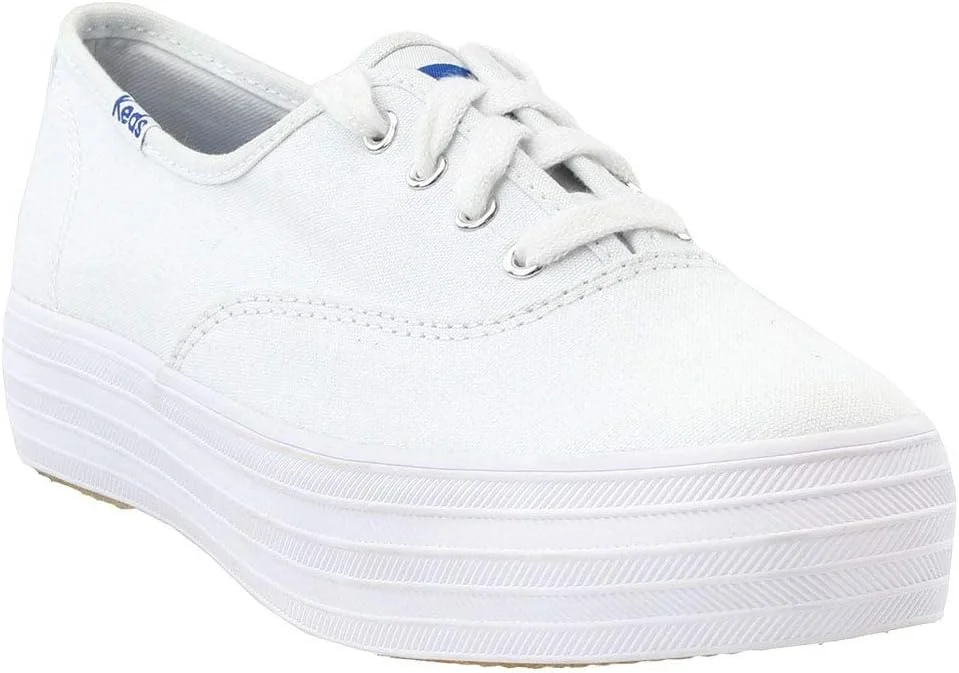 کفش کتانی زنانه چرمی سفید Keds TRIPLE CVO