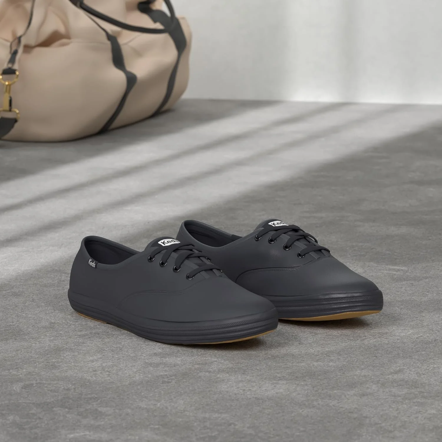 کفش کتانی زنانه چرمی بند دار Keds Champion Original