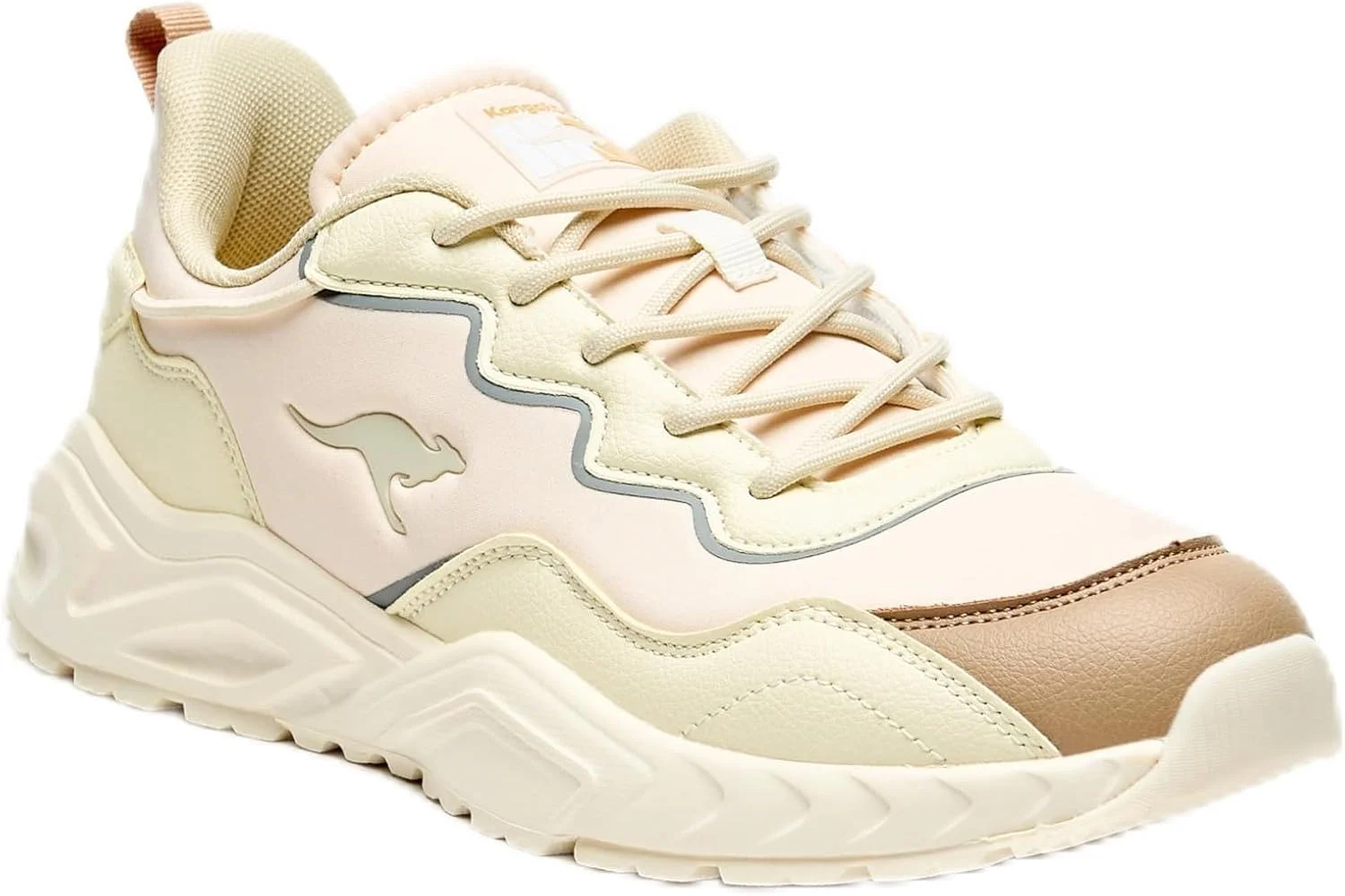 کفش ورزشی زنانه کانگوروز مدل 166543960 با طرح رنگی و بند کفش ورزشی زنانه کانگوروز مدل 166543960 با طرح رنگی و بند