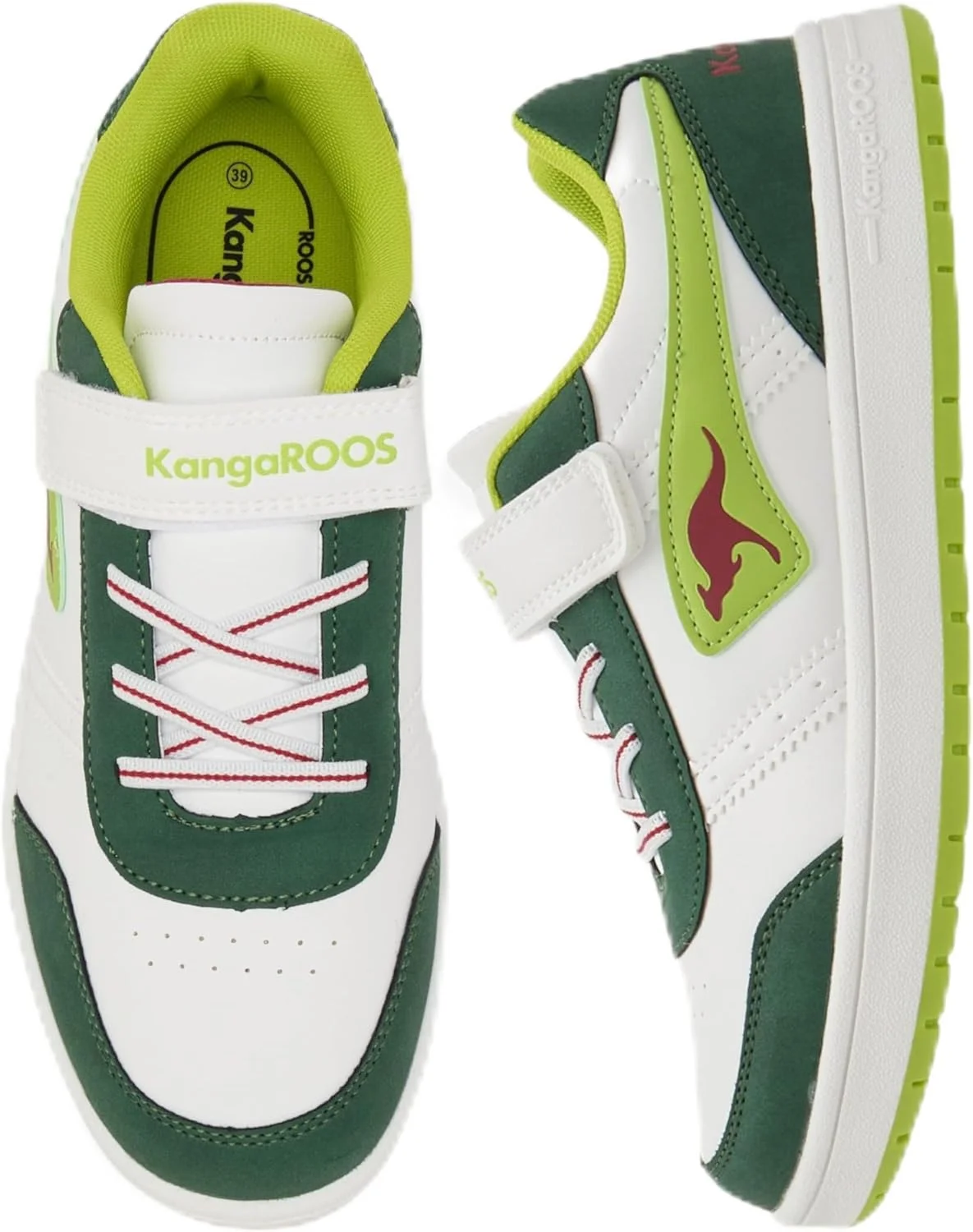 کفش ورزشی زنانه کانگوروز مدل 10266-W - دارای جزئیات لوگو و بستن چسبی کفش ورزشی زنانه کانگوروز مدل 10266-W - دارای جزئیات لوگو و بستن چسبی