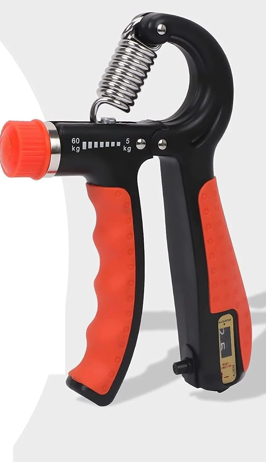 ابزار تمرین تقویت مچ و ساعد Serveuttam با شمارنده - تقویت کننده مچ دست 60 کیلوگرمی | تقویت کننده قابل تنظیم مچ دست و ساعد برای باشگاه مردان | ابزار تمرین رگ دست