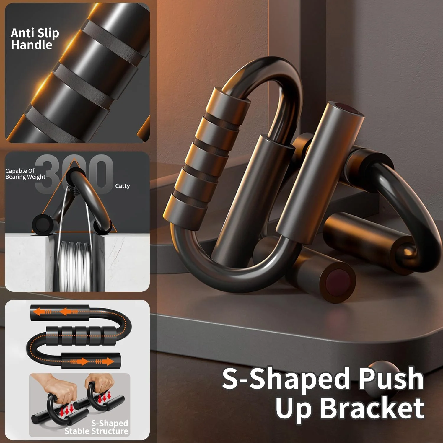 ست پایه دراز و نشست خود چسبان دوتایی و میله شنا، دسته شنا برای تمرینات قدرتی، تجهیزات ورزشی دراز و نشست با دسته فوم و مکش لاستیکی، مناسب برای تمرینات خانگی، باشگاه و آمادگی جسمانی