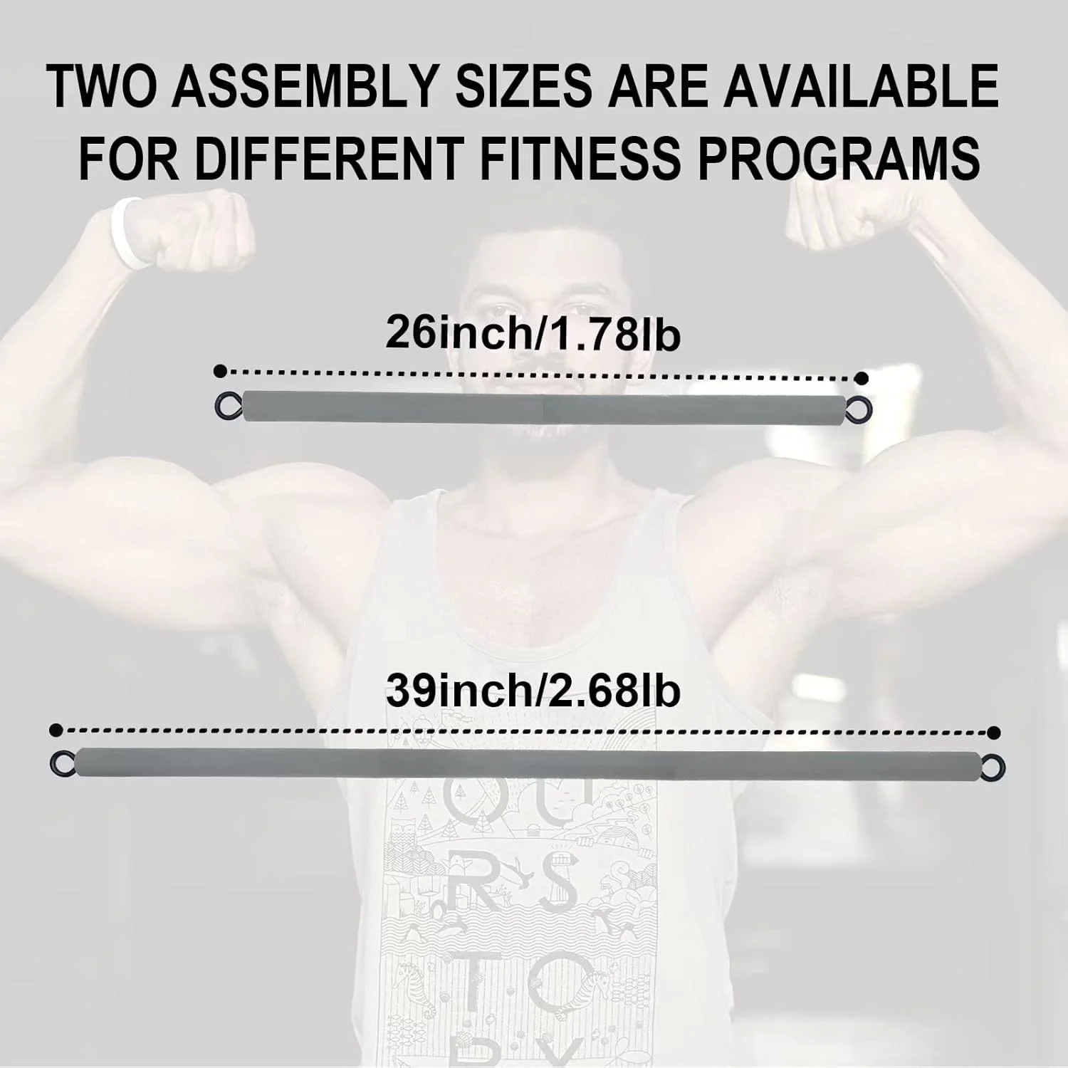 میله تمرین مقاومتی، میله بدنسازی، میله پیلاتس قابل حمل، تجهیزات تمرین مقاومتی باشگاه خانگی، 66 یا 99 سانتی متر