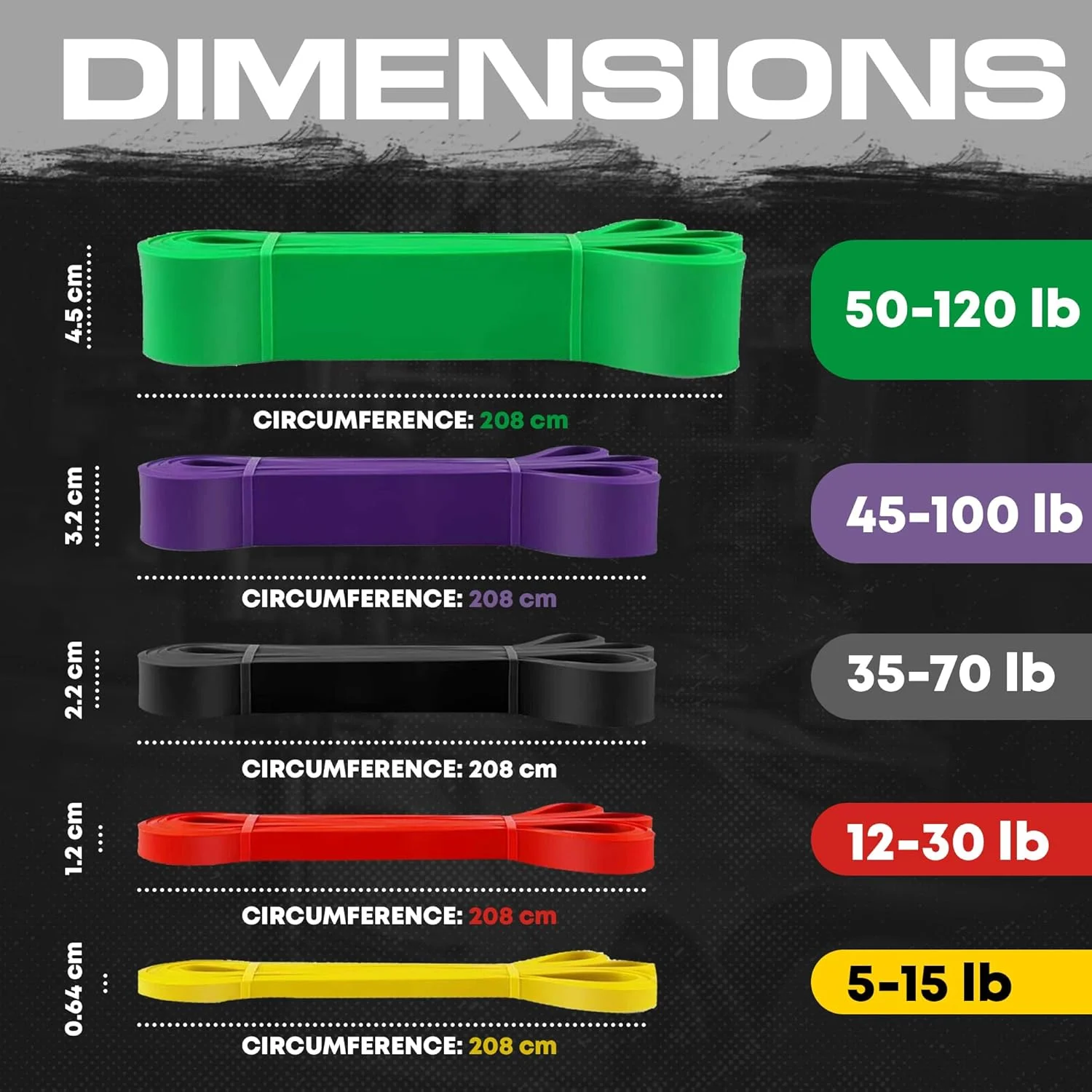 کش های مقاومتی - کش های کمکی بارفیکس، کش مقاومتی کششی، کش های ورزشی، کش های پاورلیفتینگ برای تمرینات مقاومتی، ایده آل برای تمرینات خانگی