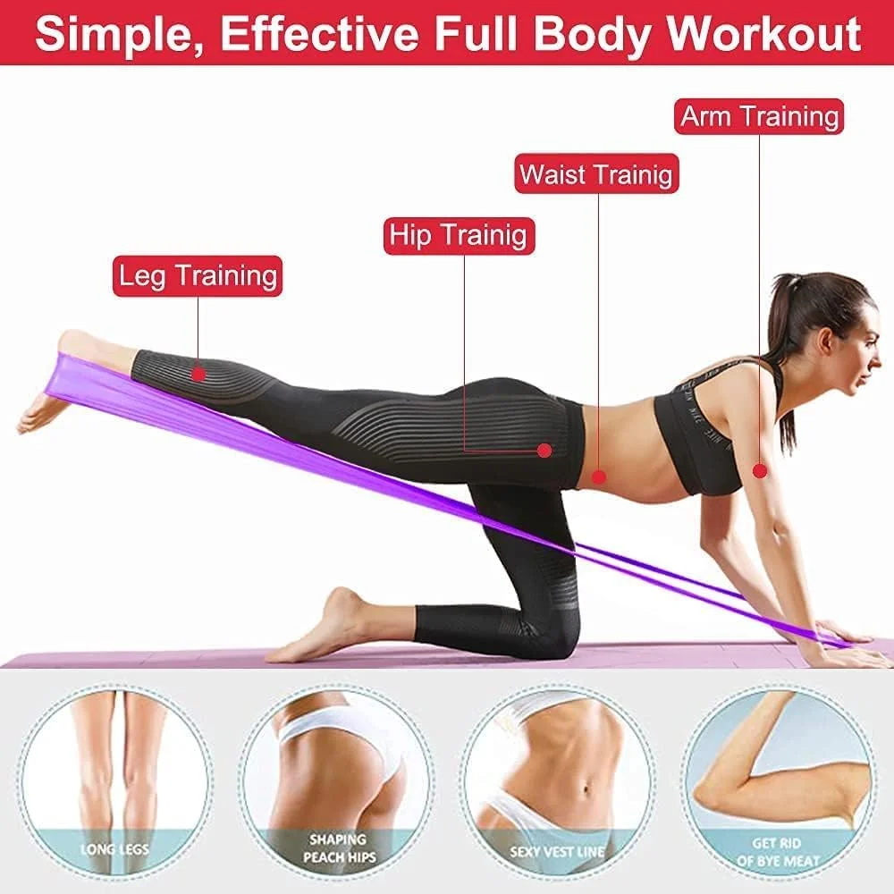 ست کش های مقاومتی، 3 عدد کش ورزشی، کش های تمرینی برای تمرینات ورزشی بانوان و آقایان، الاستیک برای یوگا، پیلاتس، تمرینات قدرتی