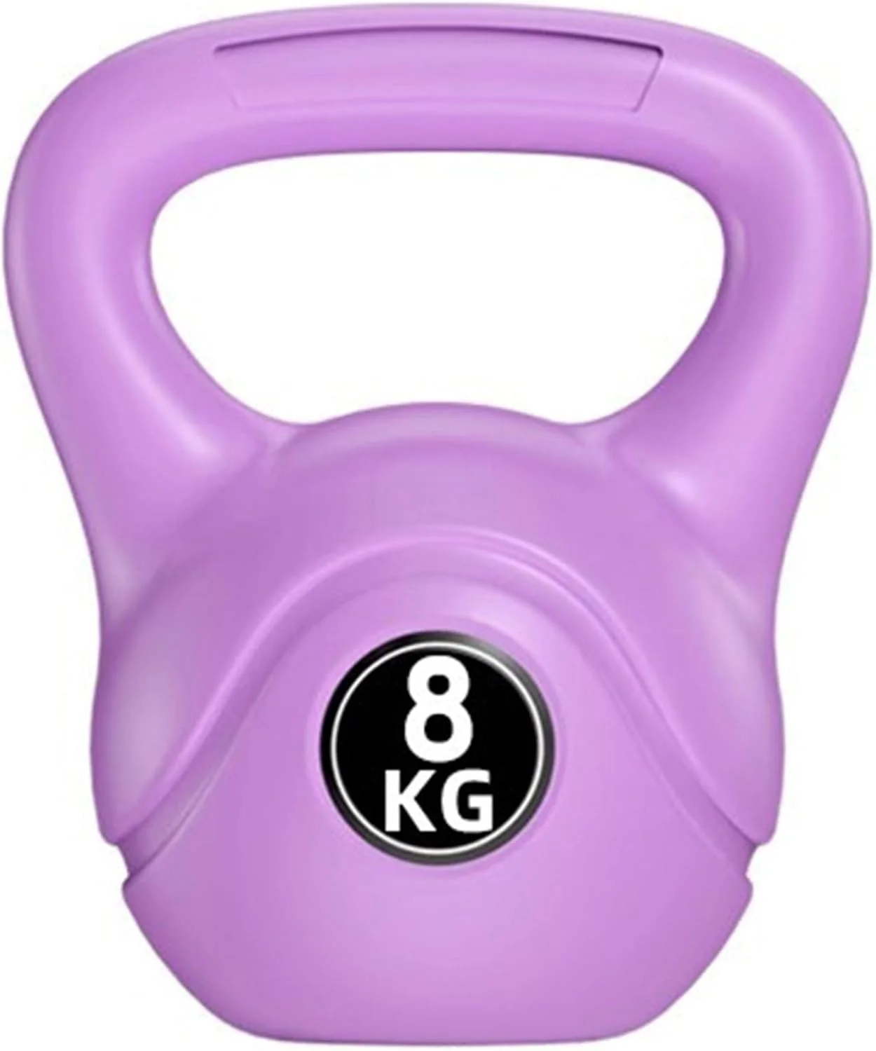 دمبل کتل بل برای تمرینات قدرتی، مناسب برای بانوان و آقایان، کتل بل ورزشی برای باشگاه خانگی (8 کیلوگرم - بنفش)