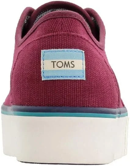 کفش پلتفرم زنانه تامز مدل Venice Collection Cordones Boardwalk، مشکی، سایز 8.5