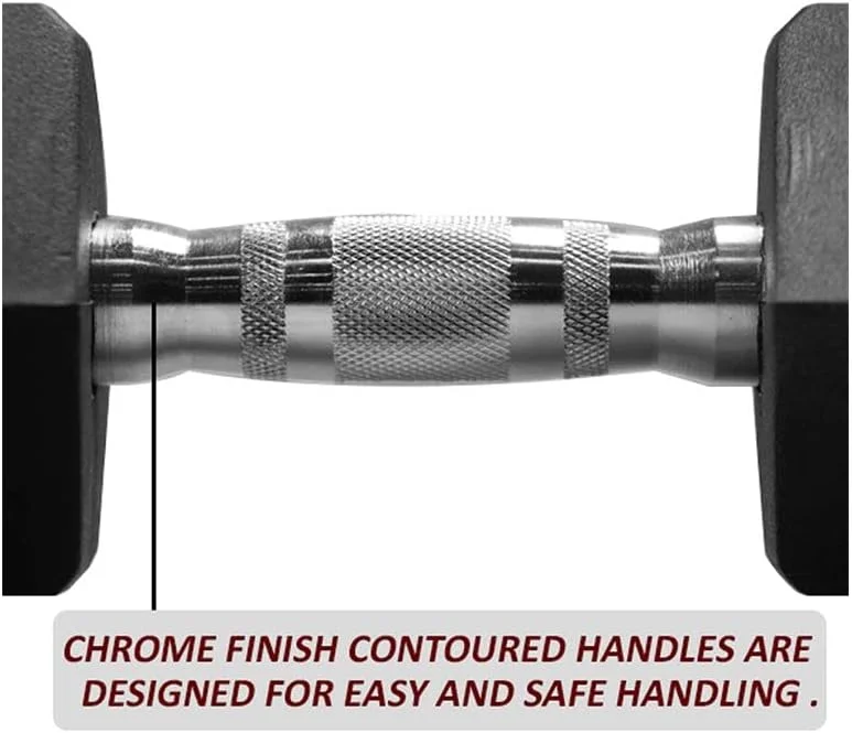 دمبل شش ضلعی روکش دار - فروش به صورت جفت - 2 عدد دمبل شش ضلعی روکش دار - فروش به صورت جفت - 2 عدد