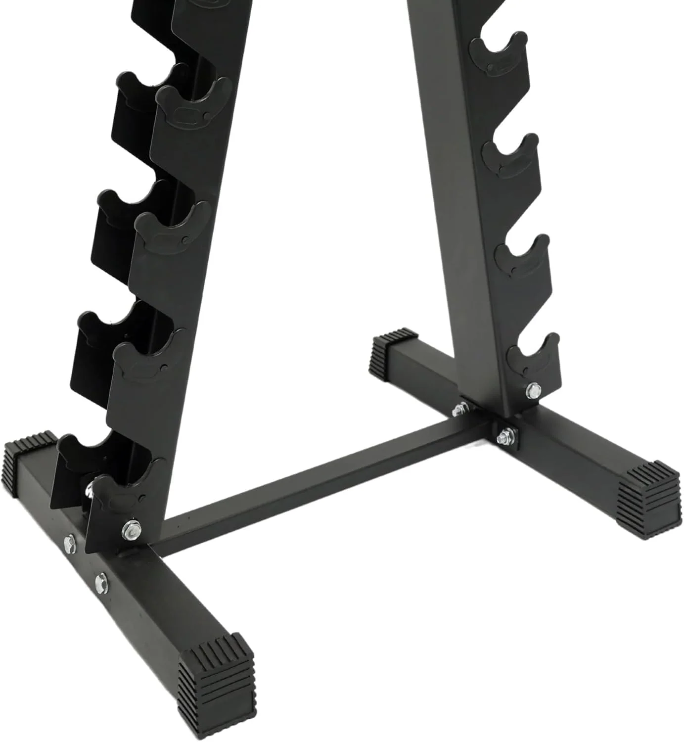 ست دمبل شش ضلعی پروکسیما هلث اند فیتنس ۱ تا ۱۰ کیلوگرم به همراه استند عمودی جمع و جور | ست ۱۰ جفتی دمبل (مجموعا ۱۱۰ کیلوگرم) | دمبل های روکش دار لاستیکی برای تمرینات قدرتی در خانه به همراه استند دمبل