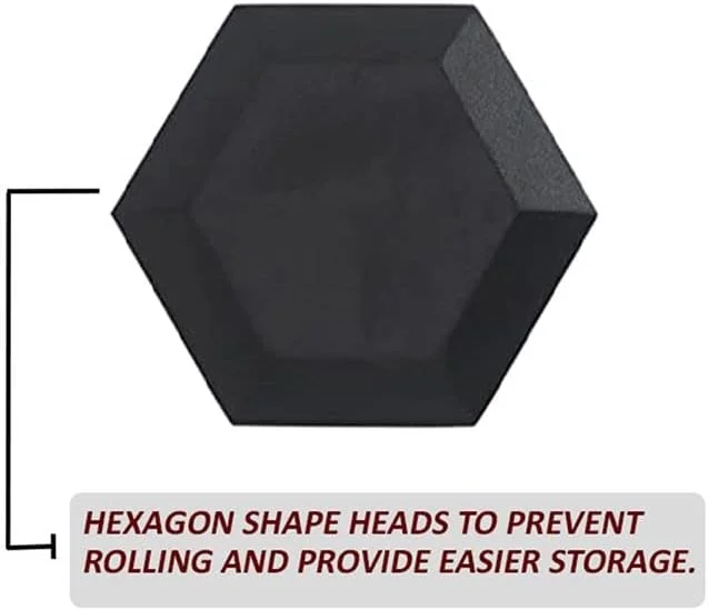 دمبل شش ضلعی روکش دار - فروش به صورت جفت - 2 عدد دمبل شش ضلعی روکش دار - فروش به صورت جفت - 2 عدد