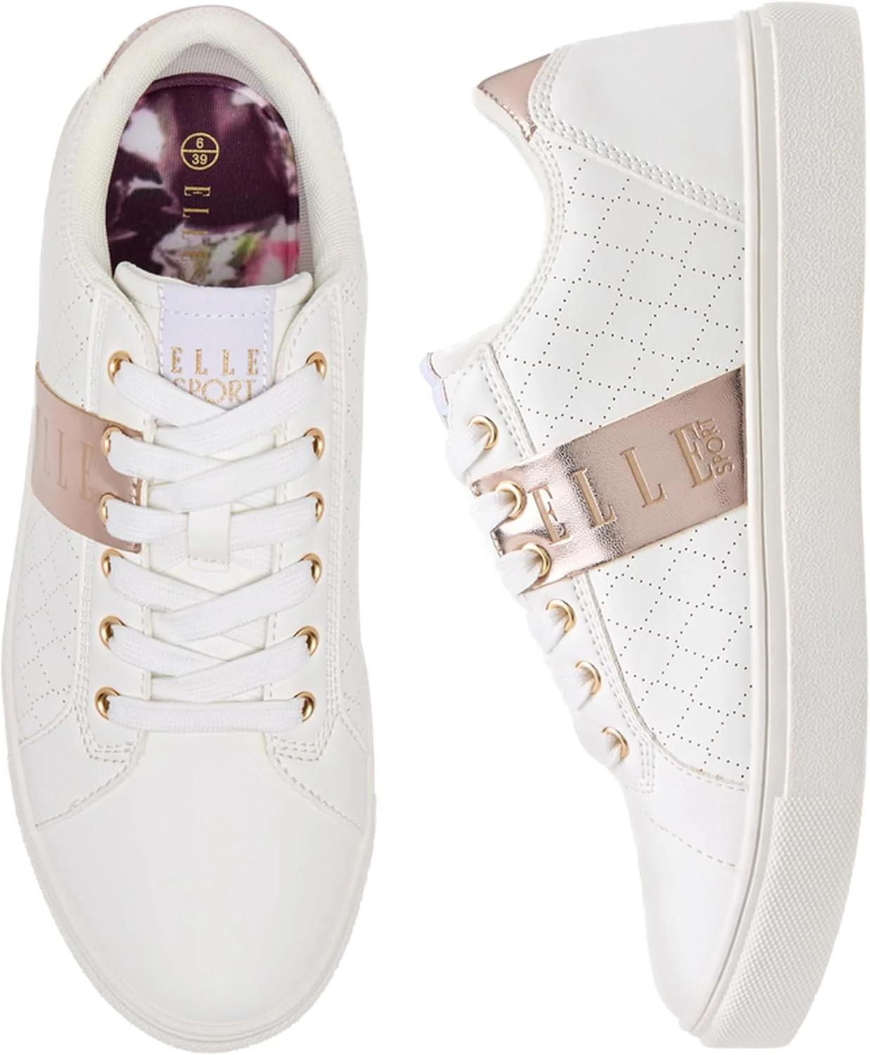 کفش ورزشی زنانه Elle مدل Onext0010 - دارای جزئیات لوگو و بند