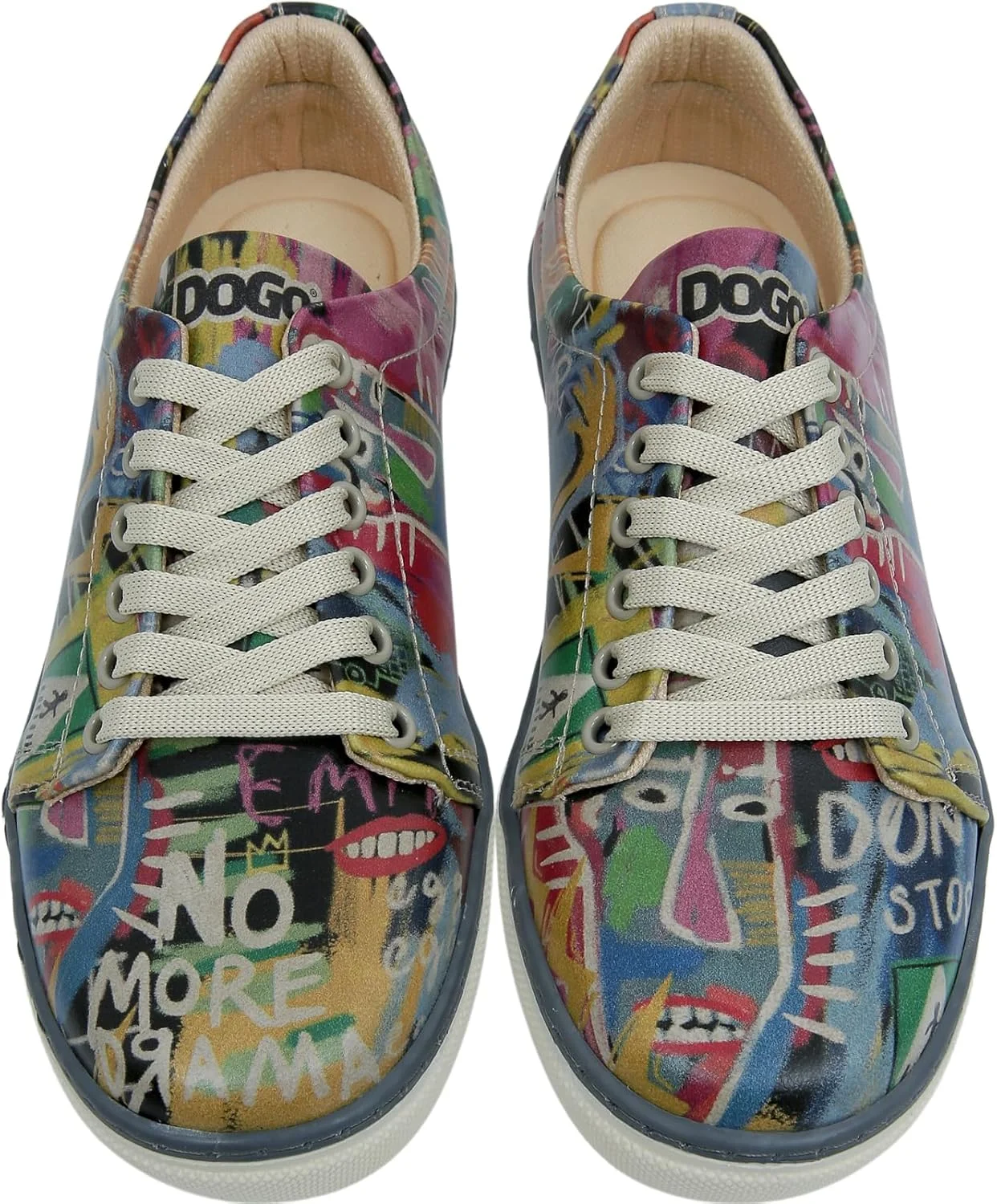 کفش کتانی چرم مصنوعی زنانه DOGO - کفش کتانی دست ساز و منحصر به فرد زنانه