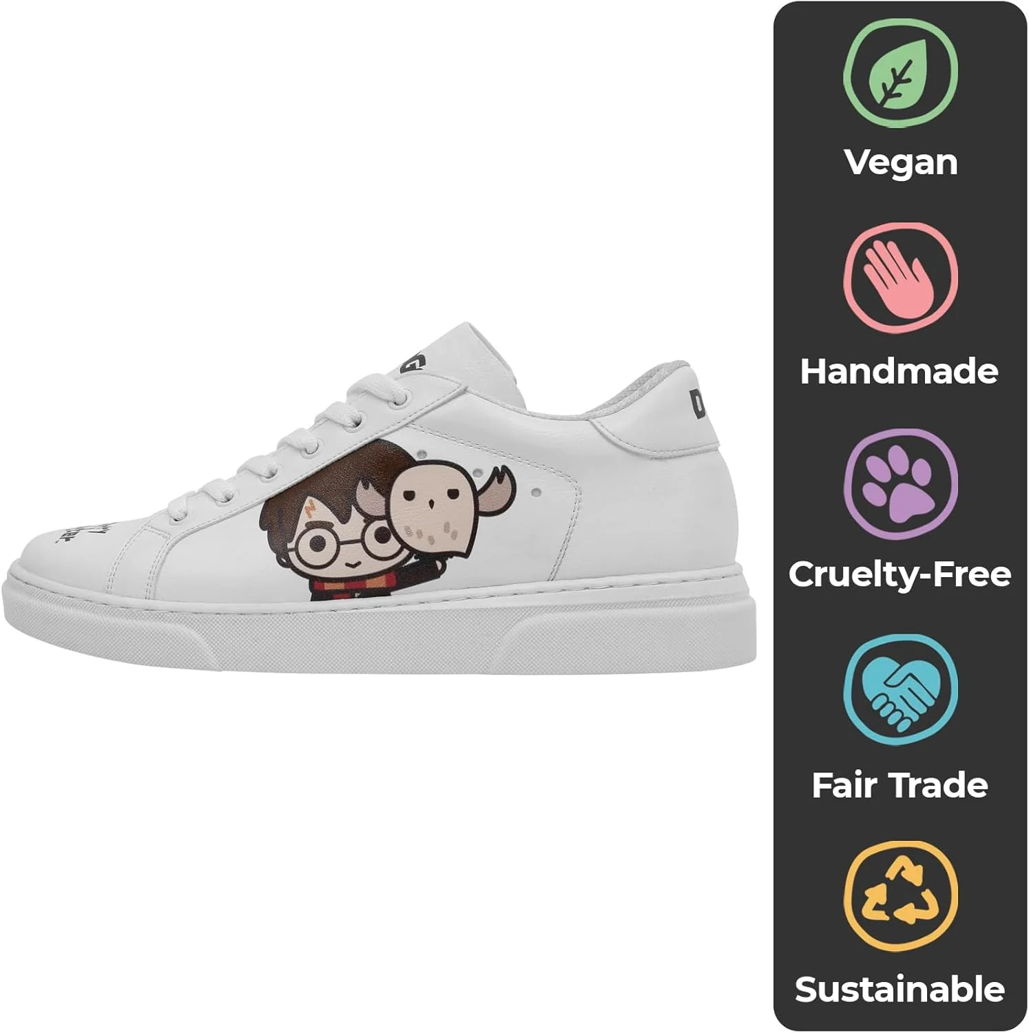 کفش کتانی سفید زنانه DOGO - کفش کتانی مد روز زنانه دست ساز، چرم گیاهی و طراحی منحصر به فرد، کفش های راحت برای زنان، کفش کتانی Ace