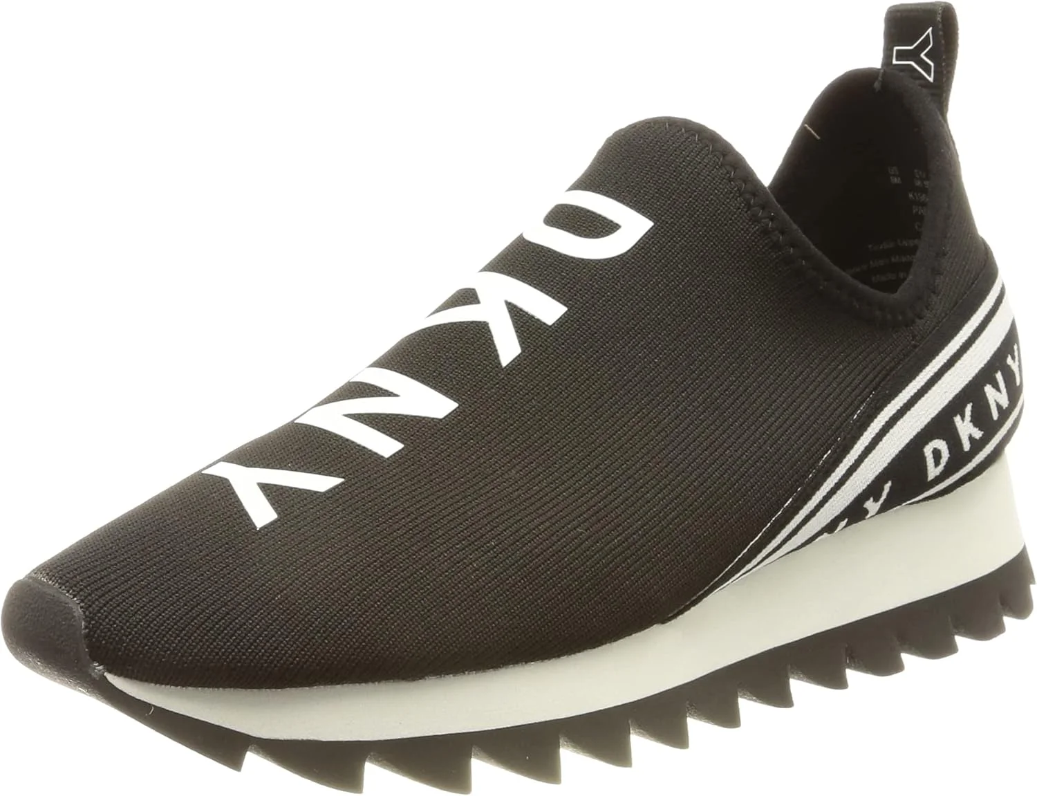 کفش ورزشی زنانه دی‌کی‌ان‌وای مدل بافتنی ساق کوتاه با زیره رابر