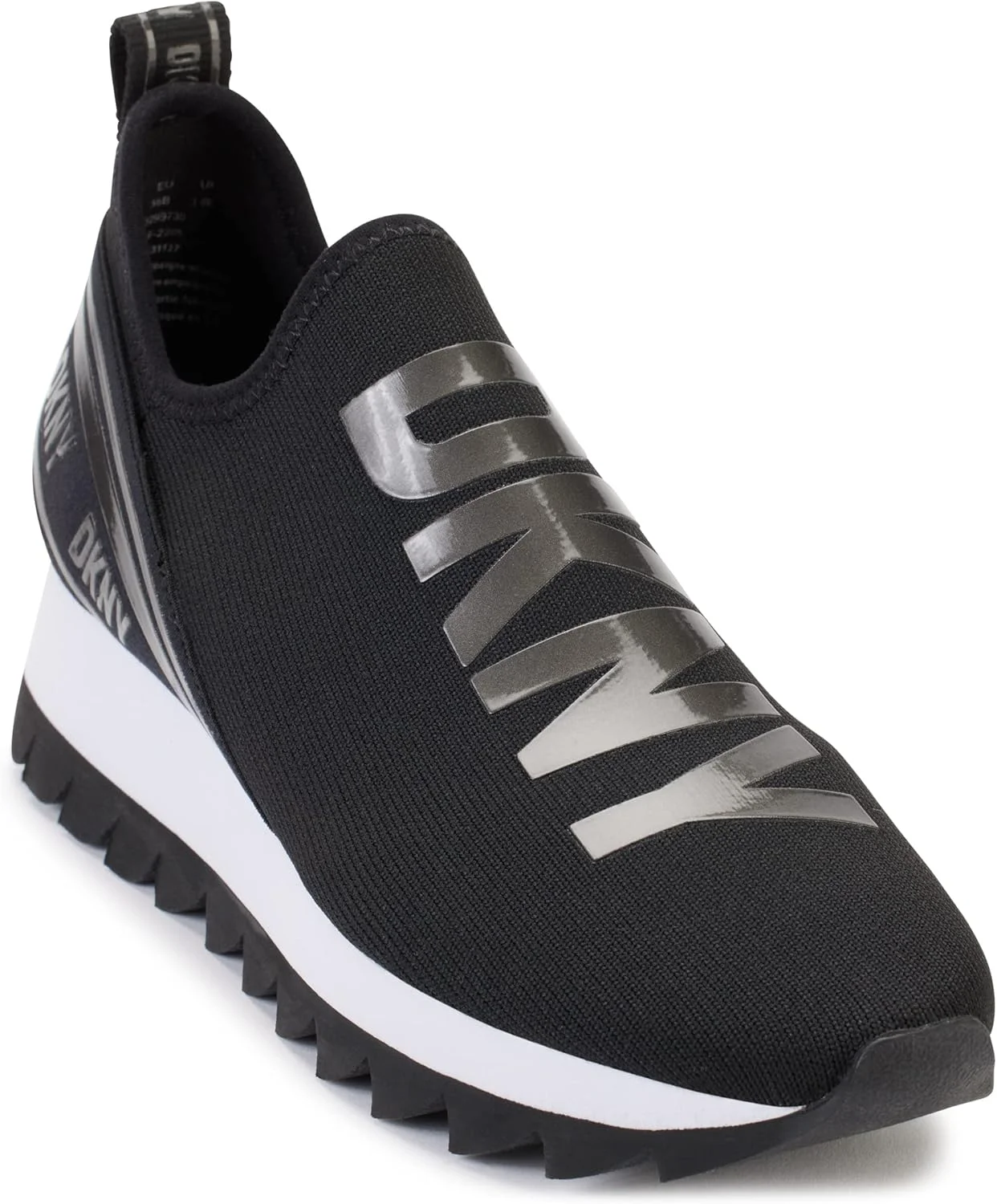 کفش بافتنی زنانه دی‌کی‌ان‌وای با زیره لاستیکی و ساق کوتاه