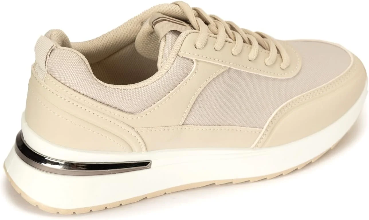 کفش ورزشی بندی زنانه با زیره ضخیم