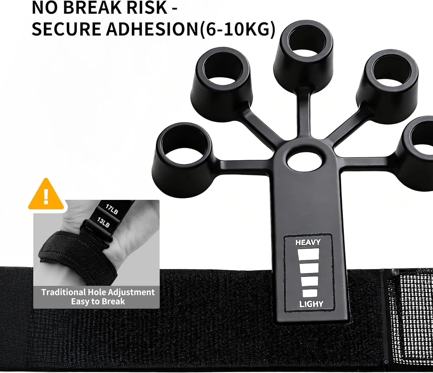 تقویت کننده مچ دست PROIRON، 2 عدد، قابل تنظیم، مقاوم در برابر پارگی، تمرین دهنده قدرت انگشت، تقویت کننده انگشت، کشش دهنده انگشت، تمرین دهنده انگشت برای توانبخشی و انعطاف پذیری انگشت