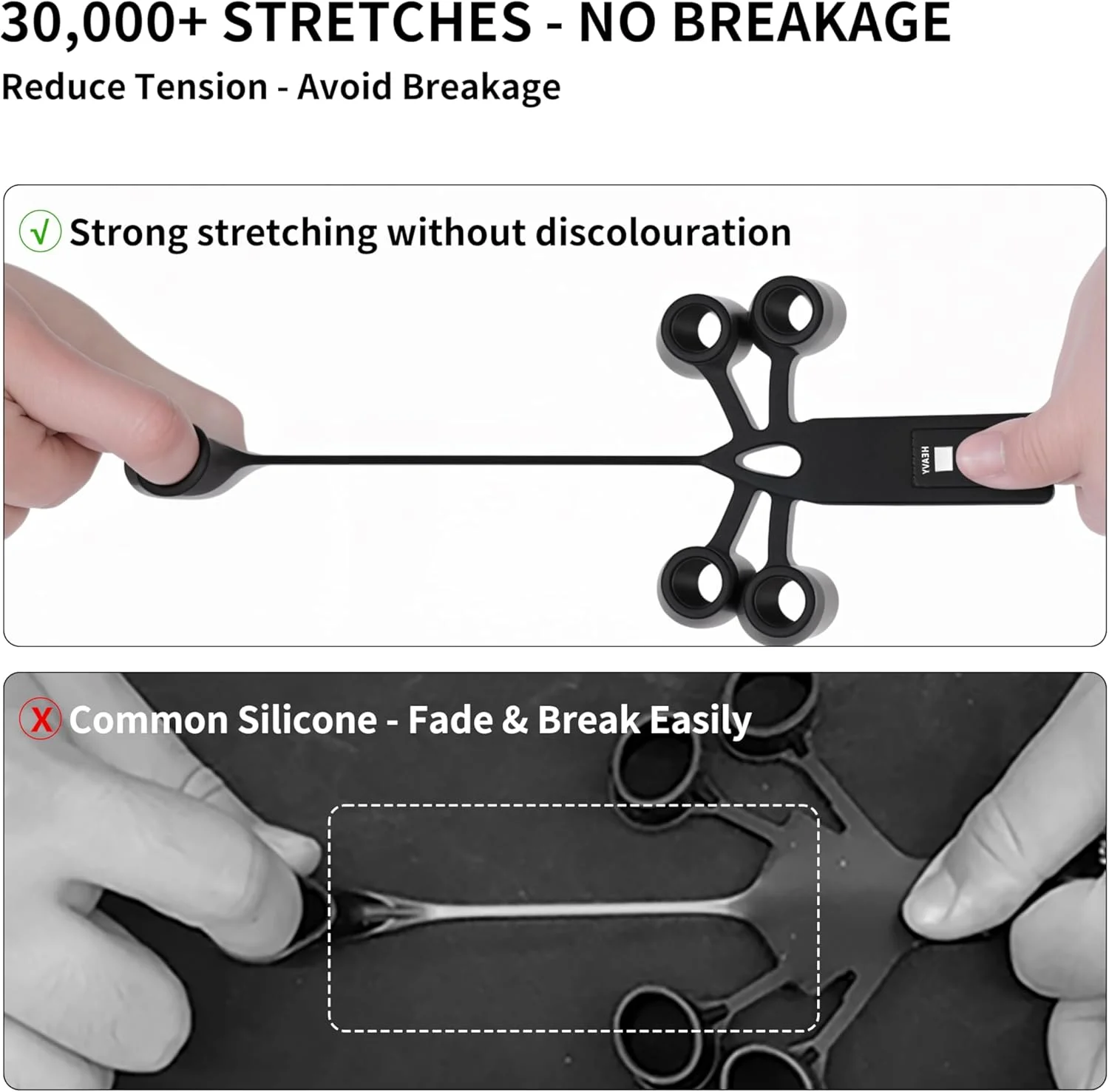 تقویت کننده مچ دست PROIRON، 2 عدد، قابل تنظیم، مقاوم در برابر پارگی، تمرین دهنده قدرت انگشت، تقویت کننده انگشت، کشش دهنده انگشت، تمرین دهنده انگشت برای توانبخشی و انعطاف پذیری انگشت