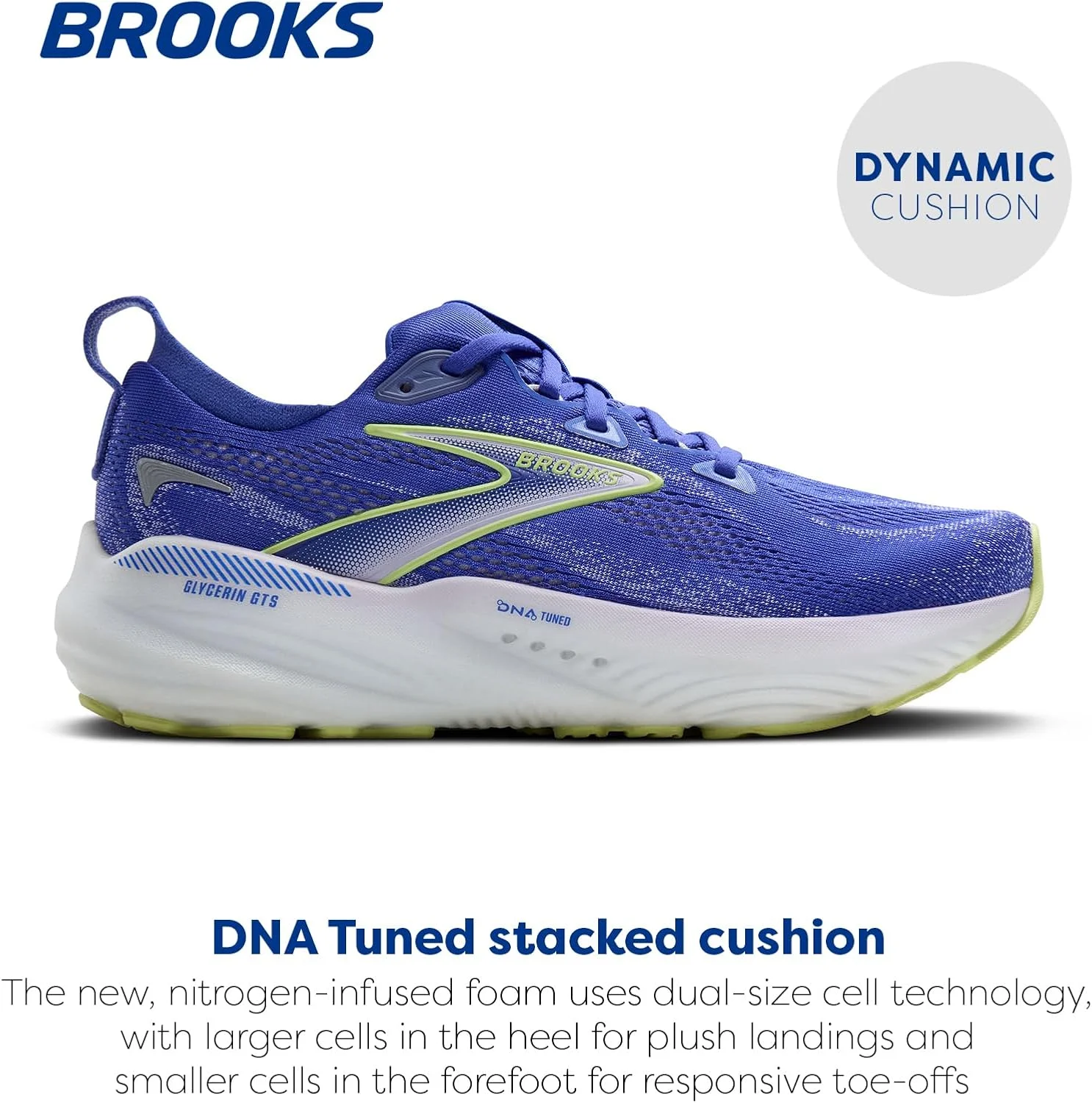 کفش دویدن زنانه بروکس گلیسرین GTS 22، با پشتیبانی