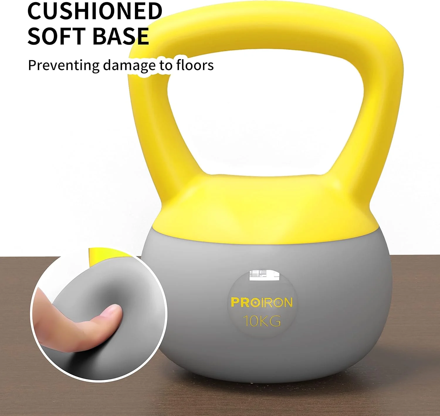 دمبل کتل بل نرم PVC پروایرون، دمبل کتل بل برای تمرینات قدرتی، آمادگی جسمانی، تقویت قدرت و تمرینات مرکزی - 2 کیلوگرم 4 کیلوگرم 6 کیلوگرم 8 کیلوگرم 10 کیلوگرم